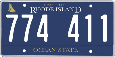 RI license plate 774411