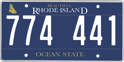 RI license plate 774441