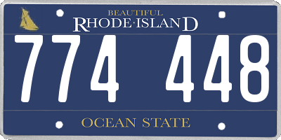 RI license plate 774448