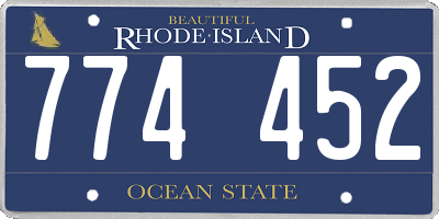 RI license plate 774452