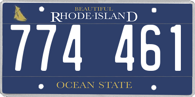 RI license plate 774461