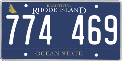 RI license plate 774469