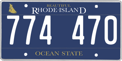 RI license plate 774470