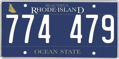 RI license plate 774479
