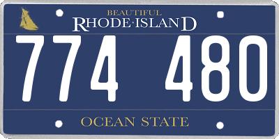 RI license plate 774480