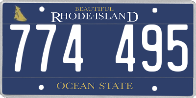 RI license plate 774495
