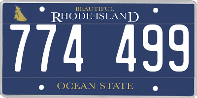 RI license plate 774499