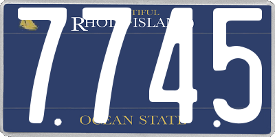 RI license plate 7745