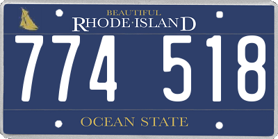 RI license plate 774518
