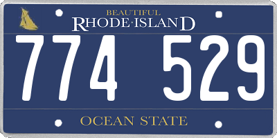 RI license plate 774529