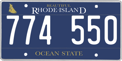 RI license plate 774550