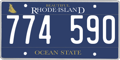 RI license plate 774590