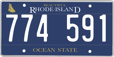 RI license plate 774591