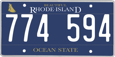 RI license plate 774594
