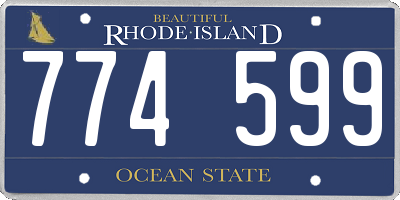 RI license plate 774599