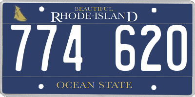 RI license plate 774620