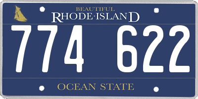 RI license plate 774622