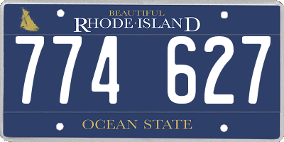 RI license plate 774627