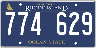 RI license plate 774629