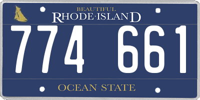 RI license plate 774661