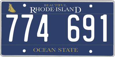 RI license plate 774691