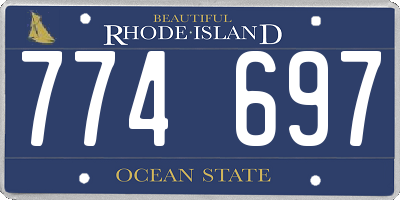 RI license plate 774697