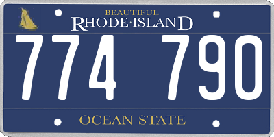 RI license plate 774790