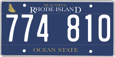 RI license plate 774810