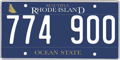 RI license plate 774900