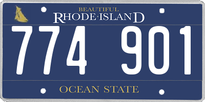 RI license plate 774901