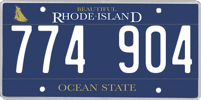 RI license plate 774904