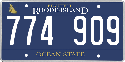 RI license plate 774909
