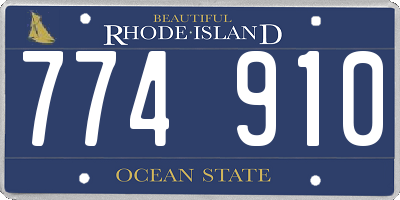RI license plate 774910