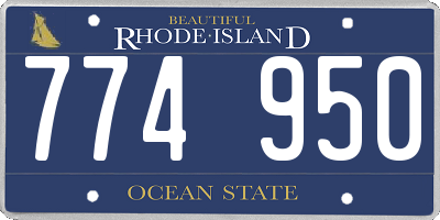 RI license plate 774950