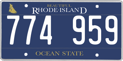 RI license plate 774959