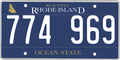 RI license plate 774969
