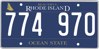 RI license plate 774970