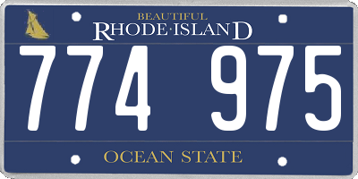 RI license plate 774975