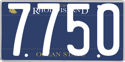 RI license plate 7750