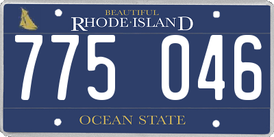 RI license plate 775046