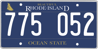 RI license plate 775052