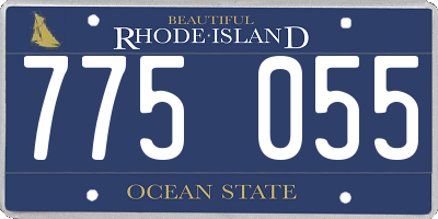 RI license plate 775055
