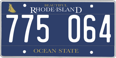 RI license plate 775064