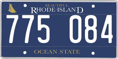 RI license plate 775084