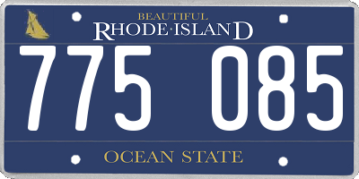 RI license plate 775085