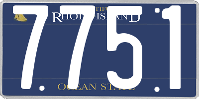 RI license plate 7751