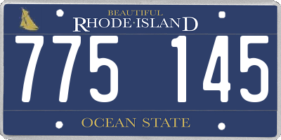 RI license plate 775145