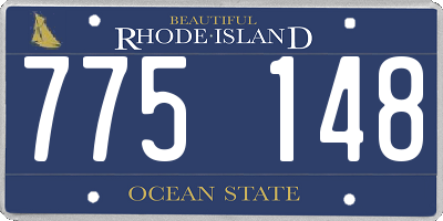 RI license plate 775148