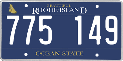 RI license plate 775149