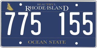 RI license plate 775155